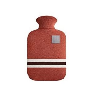 DieffematicRSD Warmwaterkruik 1L-2L Warm Water Zak Water Hot-water Zak for Warme Buik Handen en Voeten Houden op Handwarmer Warmwaterkruik Tas (Color : Leather Pink, Size : 2L)