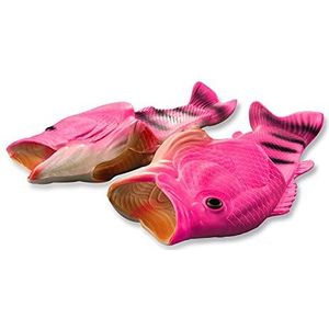 Uniqstore uniseks sandalen in de vorm van een vis - voor strand of douche - origineel cadeau idee voor dames en heren, Roze, 42/42.5 EU