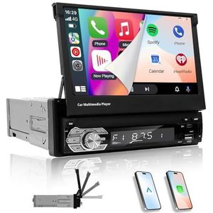 EZoneTronics - 7 inch - Touchscreen Autoradio - 1-DIN - Bluetooth - Carplay & Android Auto