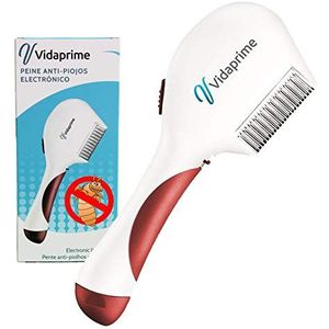 Vidaprime Elektrische luizen- en notenbestrijding, elektrisch, effectief, optimale haarverzorging, professioneel, wit, rood