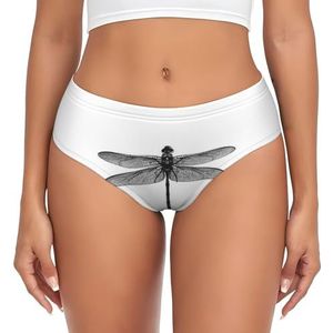 ALLiYa Dragonfly damesslip - comfortabel en veelzijdig ondergoed voor dagelijks gebruik, Zwart, 3XL