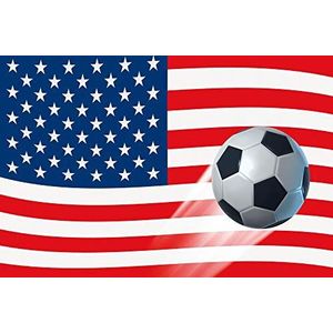 1art1 Voetbal XXL Poster USA Country Flag Affisch Plakkaat 120x80 cm