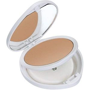 Deborah Milano Compact Foundation Formula Pura SPF 15 met natuurlijke ingrediënten, 04 barnsteen, antioxiderende werking en modulaire afdekking, geeft een beschermde en gelijkmatige huid, 10 g