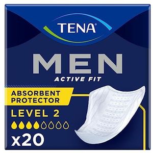 Tena Men Level 2 voor lichte tot middelgrote blaaszwakker, 20 Einlagen, 20