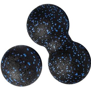 Xpieoyrm Massagebalset: 1 Peanut-bal en 1 bal, voor therapeutische punten, dieptemassage en ontspanning