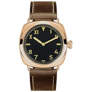 San Martin Nieuwe 00448 Bronzen Horloges Automatische Jurk Casual Horloge Saffierglas, Kleur 3, 40mm in diameter and 12mm in thickness, Automatische jurk