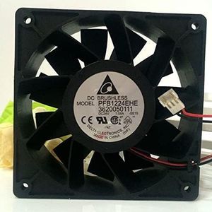 LMNCBVYA High-Performance Fan - 120mm x 120mm x 38mm, 4000RPM, 181.27CFM, 2-Wire Interface PFB1224EHE 24V 1.08A