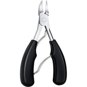 Hawkbill nagelknipper met nagelreiniger voor ingegroeide teennagels en paardebloemen, uniseks gereedschap voor voetverzorging thuis (zwarte clipper)