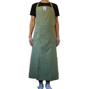 Acquolina in bocca Keramische schorten met sluiting, pottenschort, 100% katoen, voor mannen en vrouwen, groen., groen, Eén Maat