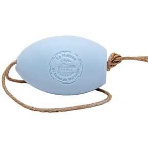 La Maison du Savon de Marseille Savon de Marseille Franse zeep aan één touw, natuurlijke en milieuvriendelijke handwas, gemaakt met biologische arganolie, lotusbloemengeur, 270 g reep
