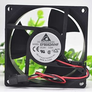 Delta EFB0824VHF DC24V 0.20A 8CM 2line 2pin chassis power supply inverter cooling fan