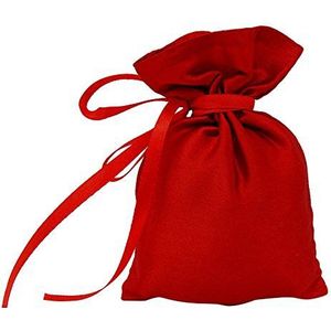 Darling Souvenir 50 Satijnen Trekkoord Gift Pouch Kleine Bruiloft Favors Bag - 8"" x 10"" inch Baby Shower Dank U Pouches- Rood