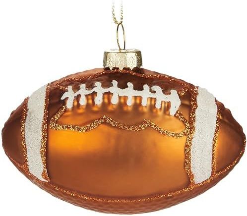 Kerstversiering - American Football - Glazen - Handbeschilderd - 9 cm