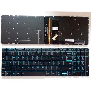 US RU voor Lenovo voor IdeaPad 3-17ADA05 3-17ARE05 3-17IML05 3-17IIL05 Laptoptoetsenbord(Blue Backlight US)