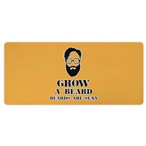 Grow A Beard Mode Bureau Muismat Antislip Gaming Muismat Accessoires Decor 40x90cm