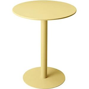 Prachtige kleine ronde tafel, matte textuur 60x73cm salontafel, eenvoudige ijzeren kleine ronde tafel, kleine familie eettafel, kantoor onderhandelingstafel, balkon vrijetijdstafel (kleur: G)