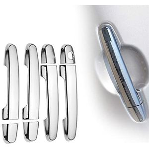 Voor T&oyota Voor Mark II x110 2001-2007 Gloss Black Chrome Auto Deurgreep Cover Trim Styling Accessoires Stickers: