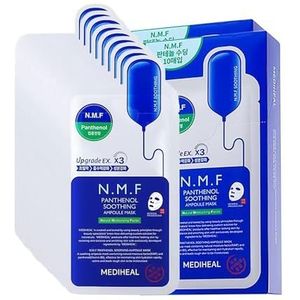 Mediheal N.M.F Ampoule Mask 10 stuks - 3 varianten: Hydratatie, versteviging & whitening voor alle huidtypes (panthenol)