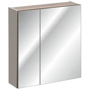 Tandil badkamerkast hangende spiegel 60 cm grijs silicium mat