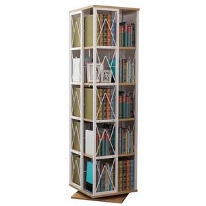 Draaibare Boekenplank 5-laags Kinderboekenkast, 360° Draaibare Boekenkast, Hoekdisplay Opbergrek Staande Boekenplank Slaapkamer Woonkamer Studeerkamer (Color : Color 3, Size : 41x41x165)