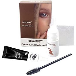 Wimper Wenkbrauwverf Tint Cream Kit Wenkbrauw Voller Tinting Kit Zwart