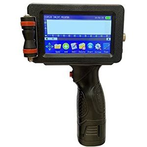 Handheld inkjetprinter, 25 Talen 12.7mm Variabele Bar Batch Code Nummer Logo Vervaldatum Label Masker Hand Jet Handheld Thermische Inkjet Printer