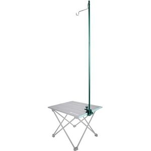 Draagbare, verstelbare infuusstandaard van roestvrij staal met 1 haak, opvouwbare infuusstandaard voor thuiszorg voor ouderen, ziekenhuizen, klinieken en reizen(Green)