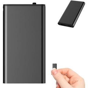 Mini dicteerapparaat, 32 GB audiorecorder met ruisonderdrukking, opnameapparaat met wisfunctie, mini digitaal dicteerapparaat, digitale voice recorder, audio-recorder voor vergaderingen, interviews en