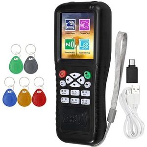 Pesfehhy X100 RFID NFC Smart Card Reader Writer+5 X T5577 Sleutelhanger RFID Duplicator ID IC Card Programmeur Gecodeerde Sleutel Kopieermachine
