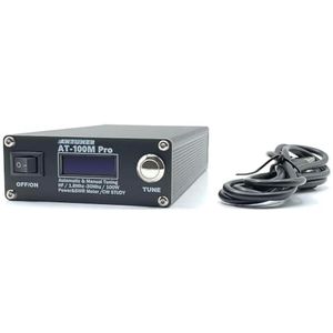 Pluuttiem Antuner AT-100M Pro 100 W 1,8 MHz-30 MHz ATU-100M QRP-antenne-tuner Morsecode SWR-meter vermogensmeter voor -radio duurzaam eenvoudig te bedienen
