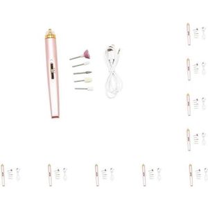 10 Set Huishoudelijke Spa 5-in-1 Nail Grinder Teennagel Professionele Oplaadbare Elektrische Polijsten Schuren Tool Sander Handtool Pedicure