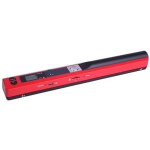 Draagbare scanner HD Hoge snelheid kleuren A4 Document Foto Handheld Scanner, Mini Pocket kleurenscanner, A4 HD-scanner,Ultieme flexibiliteit(Rosso)
