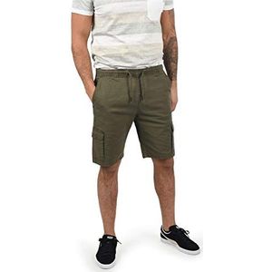 Indicode - Frances - Cargoshorts - Army - Korte Broek met Elastische Tailleband