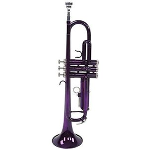 ZENGXUE Trompet Set B Flat Brass Trumpet Met Afneembare Mondstuk Messing Muziekinstrument Accessoires Standaard trompetset (Color : Purple)