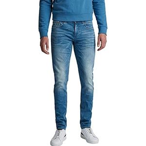 PME Legend Heren Slim Fit Jeans Tailwheel, Zacht Mid Blauw, 36W x 32L
