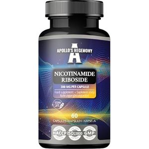 Nicotinamide Riboside (Niacine (Vitamine B3) 126 mg) - 60 plantaardige capsules - 2 maanden - Dieetsupplement met geavanceerde vorm van vitamine B3 - van Apollo's Hegemony
