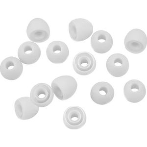 Xcessor Hoge Kwaliteit Vervanging Siliconen Oordopjes 7 Paar (Set van 14 Stuks). Compatibel met Meest In Ear Hoofdtelefoon Merken. Maat: KLEIN. Wit