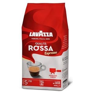 Lavazza Koffie Qualita Rossa, hele Bonen, Bonenkoffie, Pak van 3, 3 x 1000g