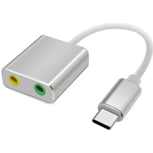 USB Externe Stereo Geluidskaart met 3.5mm Hoofdtelefoon Microfoons Jacks voor Win