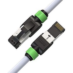LINKUP – [Getest met Versiv CableAnalyzer] Cat7 Ethernet kabel – 210 cm (3 pak) 10G Dubbel Afgeschermde RJ45 S/FTP | Netwerk Internet LAN Schakelbord Router Game |Hoge Snelheid| 26 AWG Wit