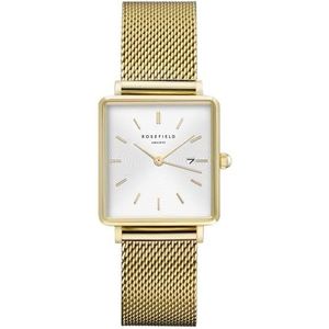 Rosefield The Boxy Dames Horloge - Goud Ø26 X 28mm - QWSG-Q03