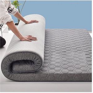 Matras Van Volledige Grootte, Klasse A Gebreide Katoenen Latexmatras, Opvouwbare Eenpersoonsmatras For Studentenslaapzalen, Grote Tatami-matras, Ergonomische Matras Met 7 Zones, Medium Stevig (Color