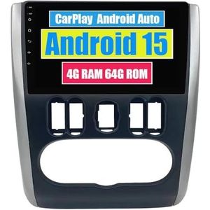 RoverOne Auto Stereo CarPlay Hoofd Unit voor Nissan Almera 3 G15 2012-2019 Android Auto Touchscreen Sat Navi Bluetooth WiFi Radio Speler