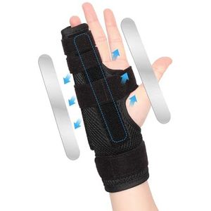 joingood Vingerspalk voor kleine vingers, polsspalk voor kleine en ringvingers, 4 en 5 vingerspalken voor gebroken vingers, artritis, peesschedeontsteking, geschikt voor linker- en rechterhand (mazen,