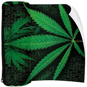 Potlood Case Marihuana Onkruid Pouch Bag Pen Rits Tas voor Kantoorartikelen Reizen School Student Supplies