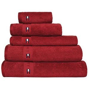 Tommy Hilfiger - Legend2 - Douchehanddoek - Rood - 70 x 140