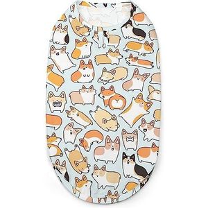 Corgi Patroon Hond Shirts Huisdier Zomer T-shirts Mouwloze Tank Top Ademend Voor Kleine Puppy En Katten