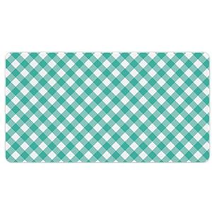 Groen Wit Plaid Kerst Mode Bureau Muismat Antislip Gaming Muismat Accessoires Decor 40X75cm
