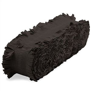 Folat - Zwarte Crepe Papier Slinger - 24 meter