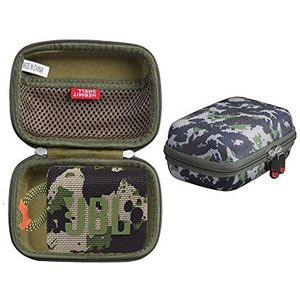 Hermitshell Reisetui met harde schaal voor JBL GO 3 waterdichte, draagbare luidspreker, Camouflage